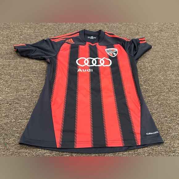 Men's S Audi Adidas Black ClimaCool Tee Jersey shirt #23 FC Ingolstadt 04 Puddle - Picture 1 of 3